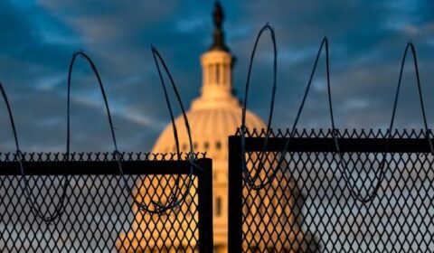 Fence Around Capitol Building